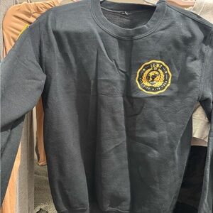 Black Crew Neck Sweatshirt with different African flags